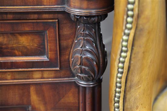 An early 19th century mahogany side cabinet, W.4ft 4in.